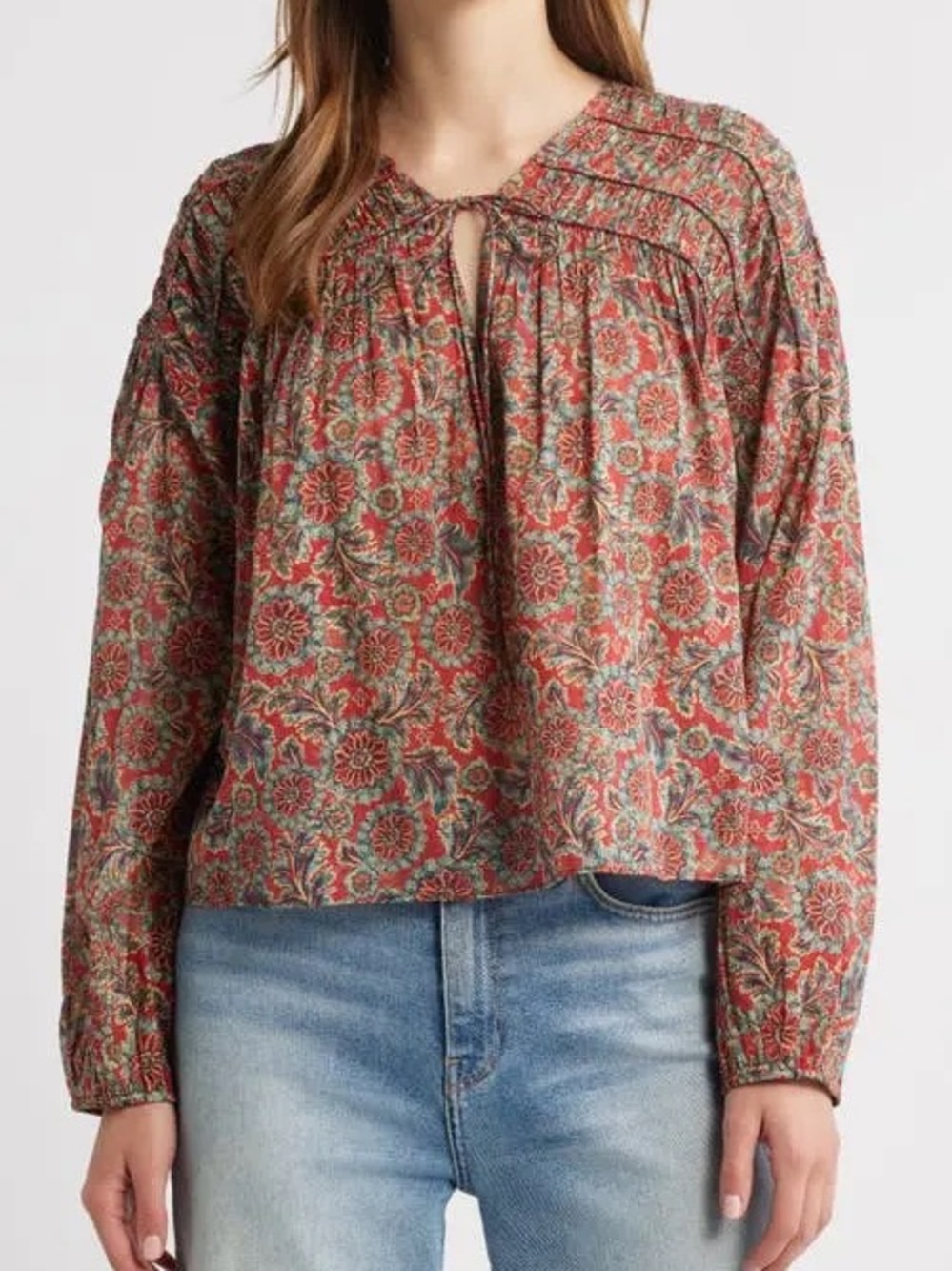 Dôen Renelle Top in L’Orange Soleil Fleur